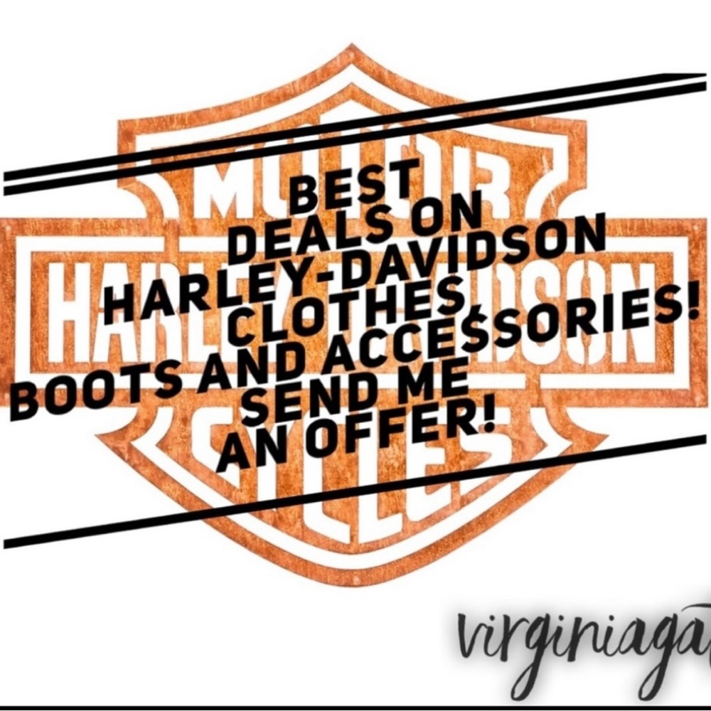 Harley Davidson Orange Feathers Bar & Shield Graphic Shelf Bra Laced Up Back Top - Picture 2 of 10